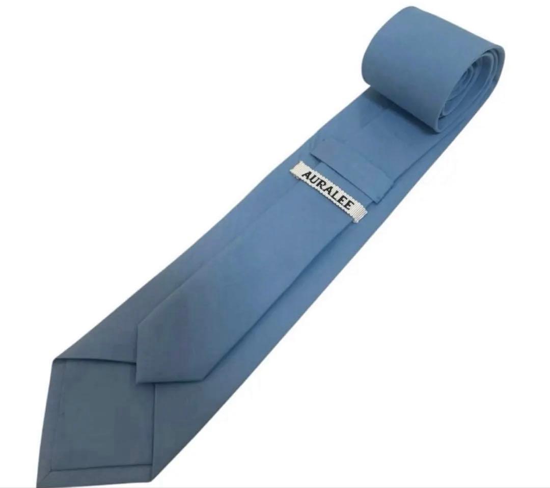 小物 AURALEE 24AW WASHED FINX TWILL TIE