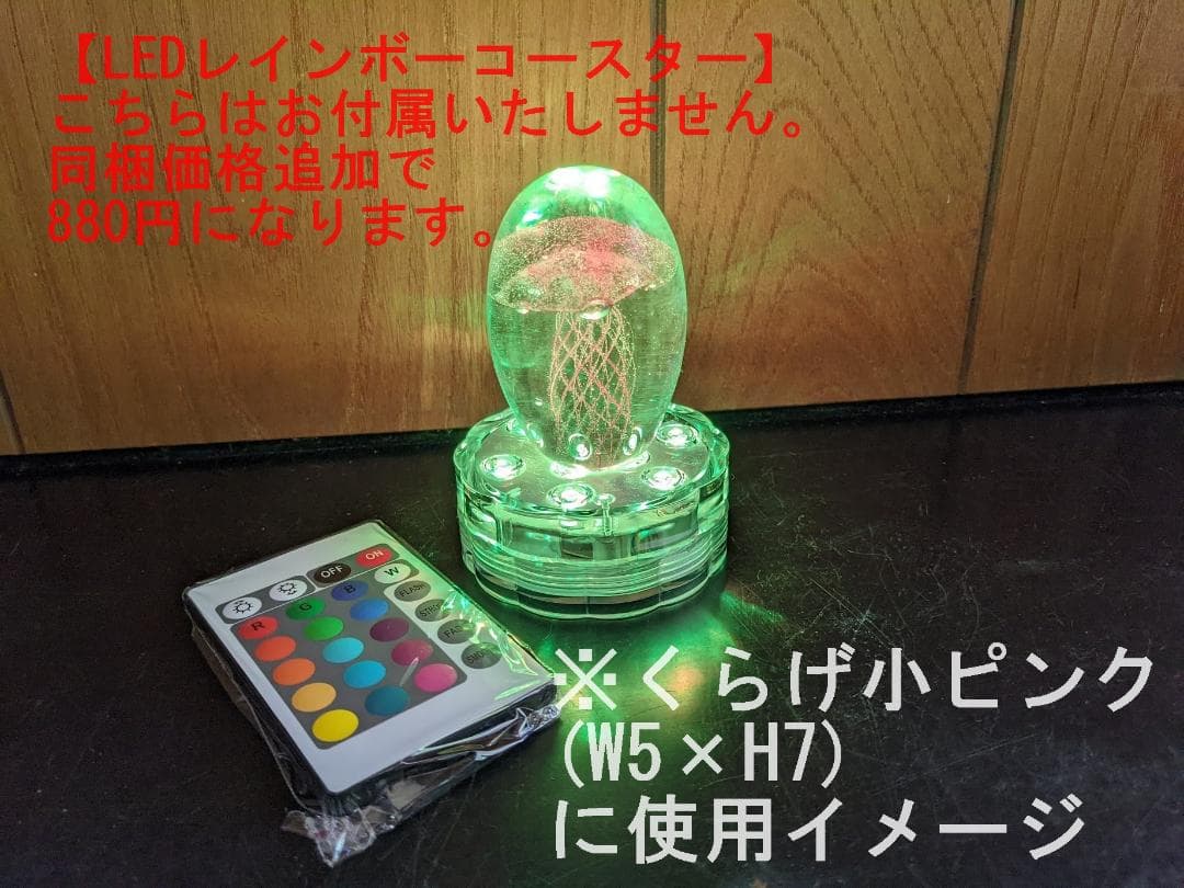 【6個セット】クラゲ 小 6色　ガラス くらげ ジェリーフィッシュ