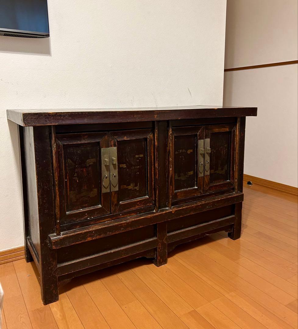 アジアン家具 アンティーク テレビ台 キャビネット　ローボード　香港で購入