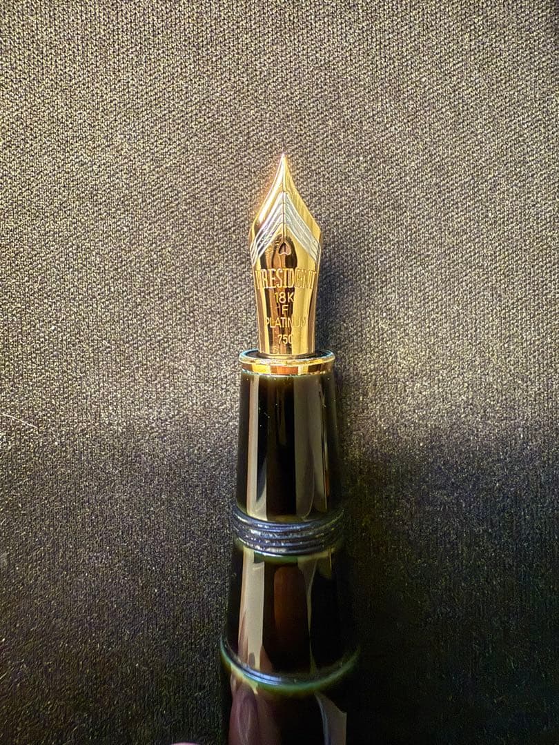 プラチナ万年筆 出雲 溜塗り『空溜』細字 PIZ-55000