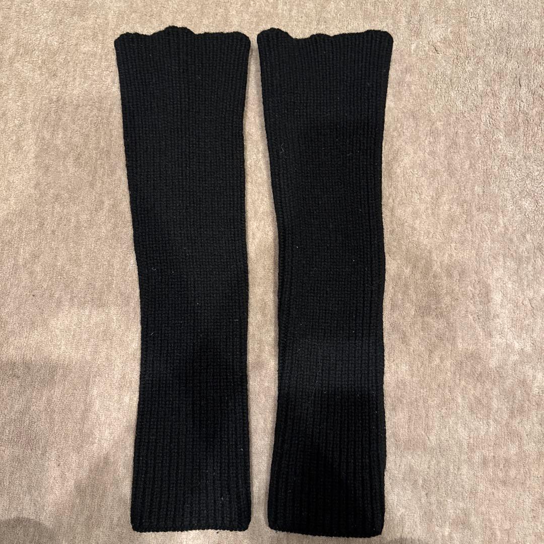 A/W2004Dior Homme Wool Arm Warmers ブラック