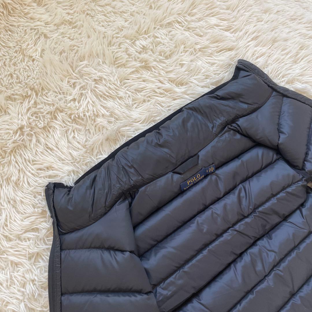 美品 ポロラルフローレン ブラック ポニー刺繍 ダウンベスト Sサイズ
