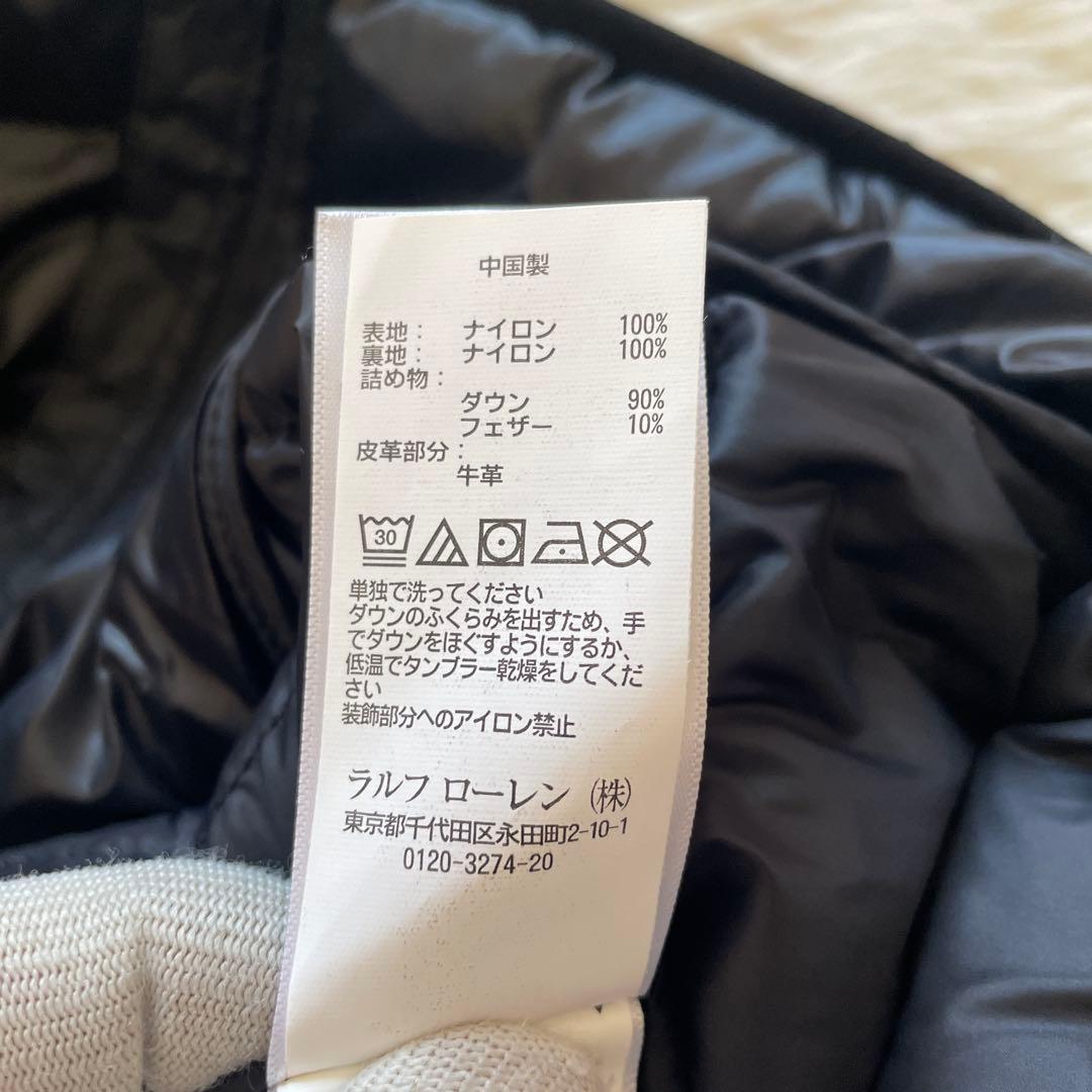 美品 ポロラルフローレン ブラック ポニー刺繍 ダウンベスト Sサイズ