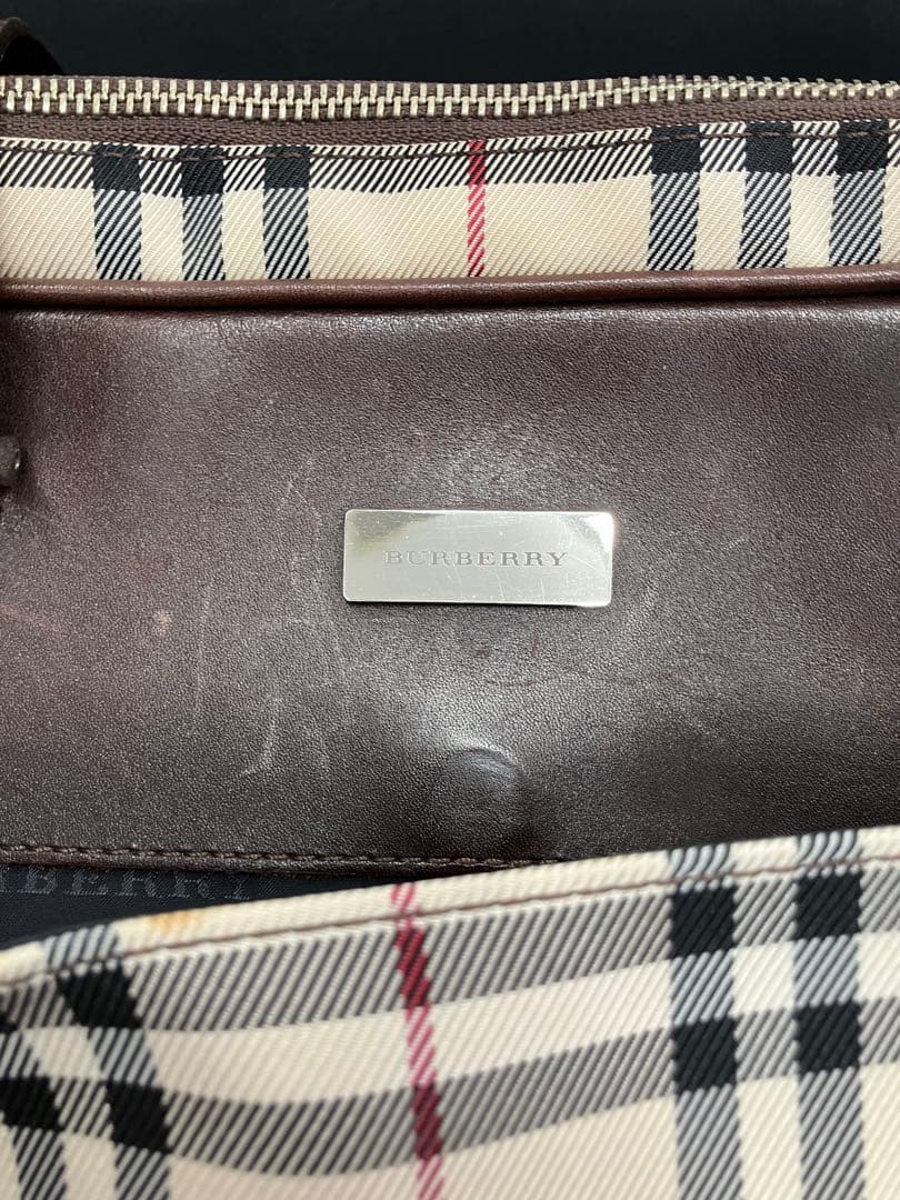 BURBERRY バーバリー プレート ミニボストンバッグ ノバチェック