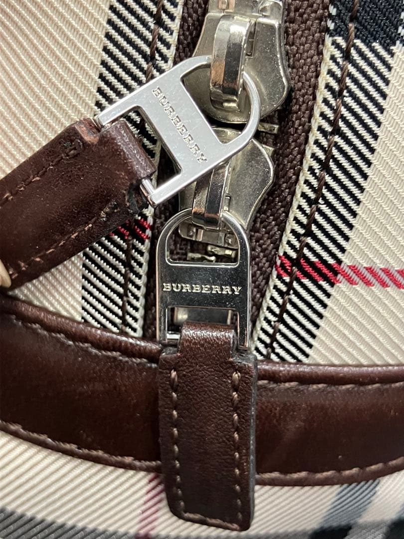 BURBERRY バーバリー プレート ミニボストンバッグ ノバチェック