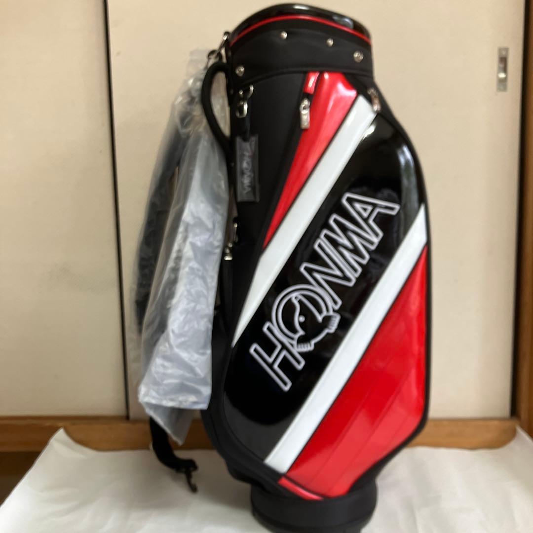 HONMA ゴルフキャディバッグ　ブラック×レッド