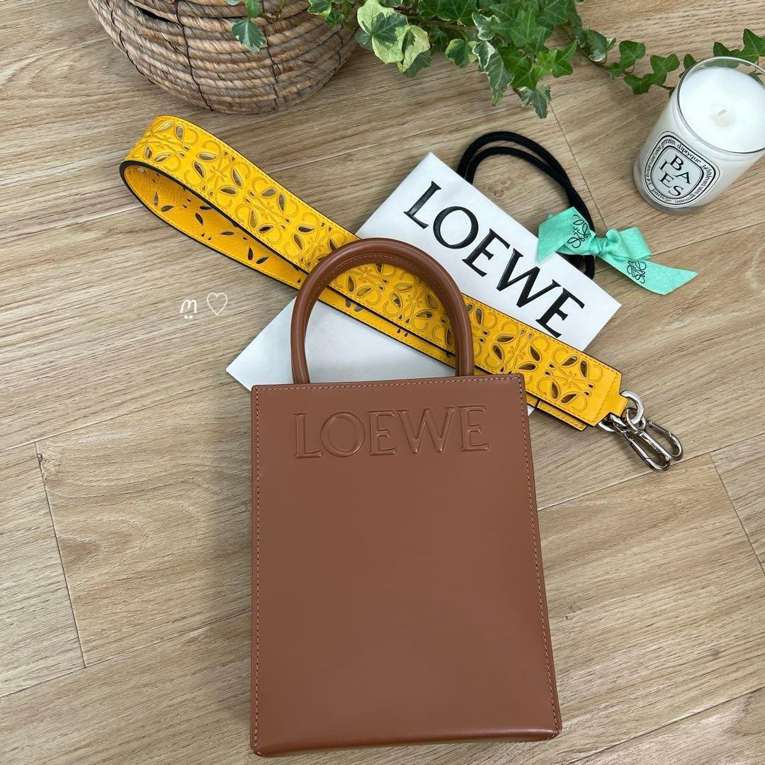 LOEWE　ロエベ　アナグラムカットアウト　ショルダーストラップ　バッグチャーム