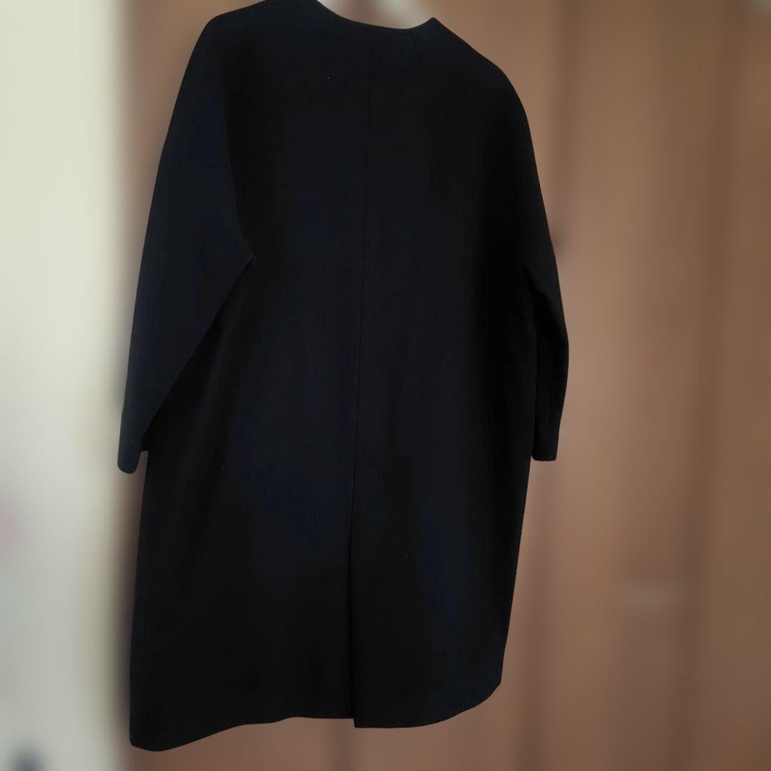 【美品】アトリエナルセ　メルトンウールコクーンコート　ブラック