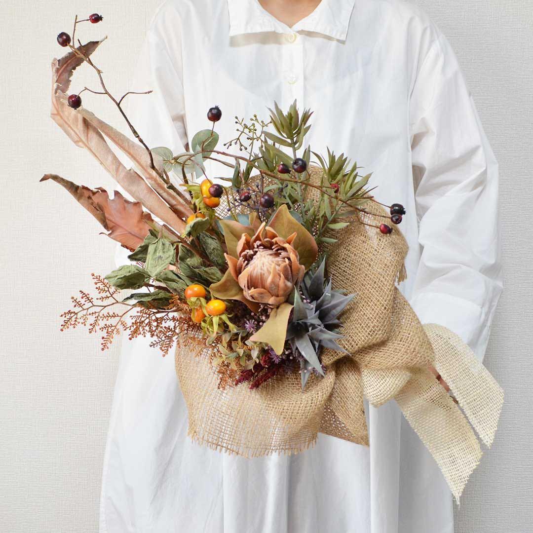 壁掛けアートアレンジメント