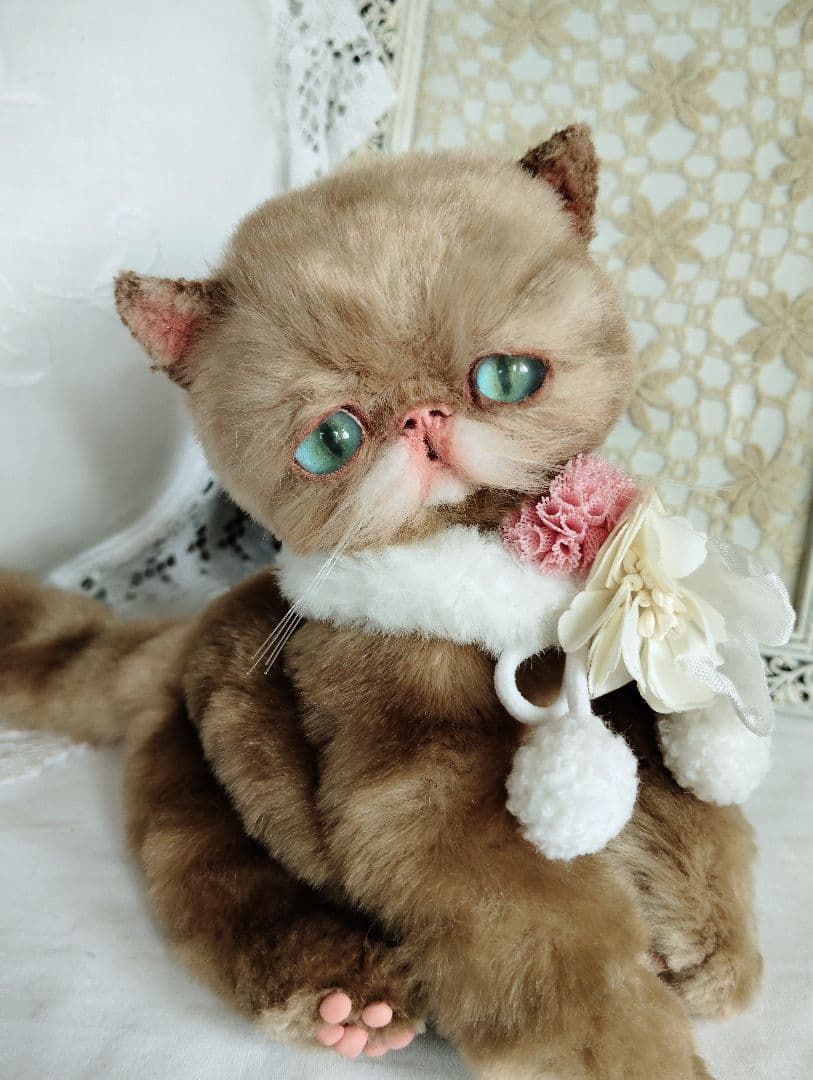eriちゃんオーダー❤高級ファー♡エキゾチック子猫ちゃん♡アートドールぬいぐるみ
