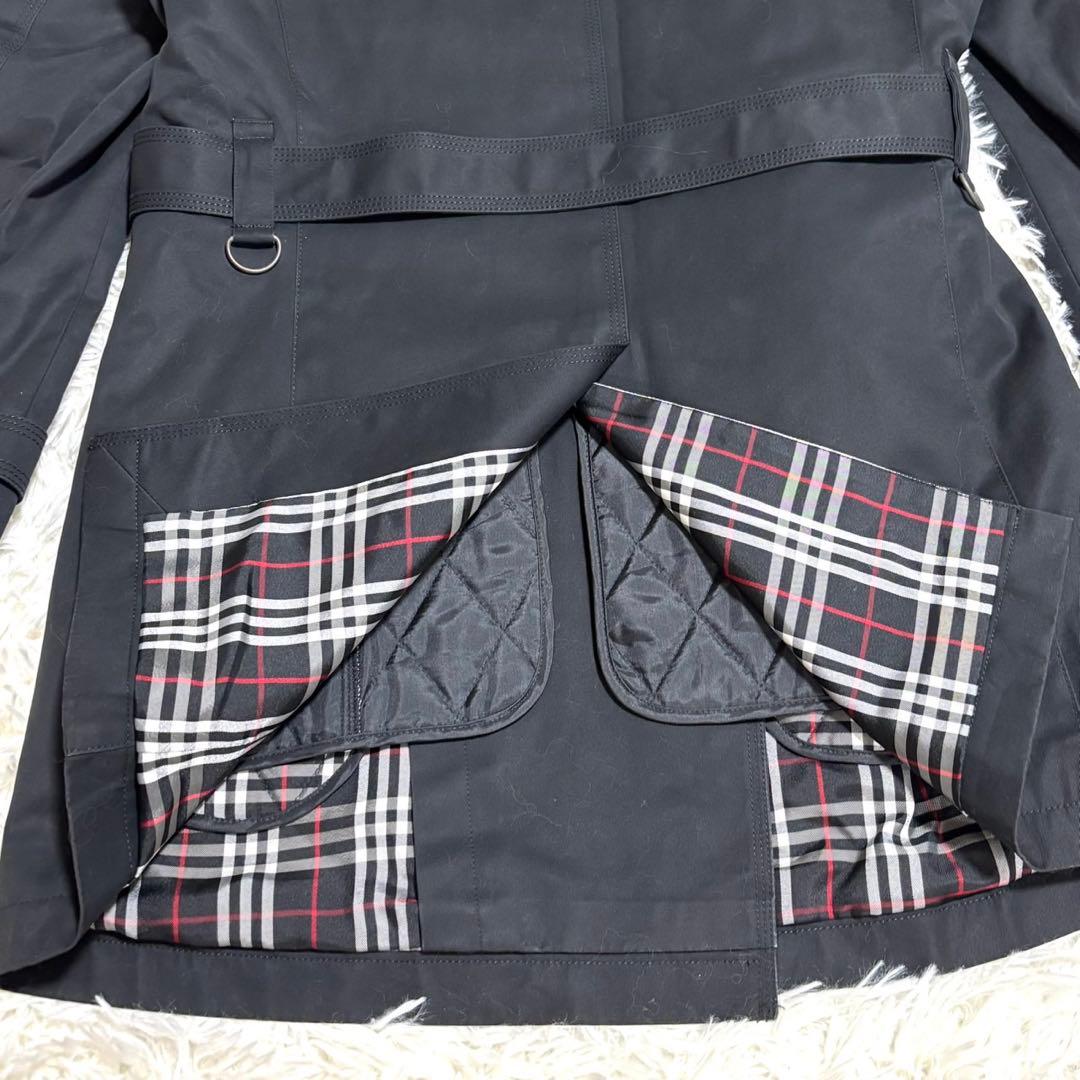 【希少モデル】バーバリーブラックレーベル　トレンチコート ライナー付 M 黒
