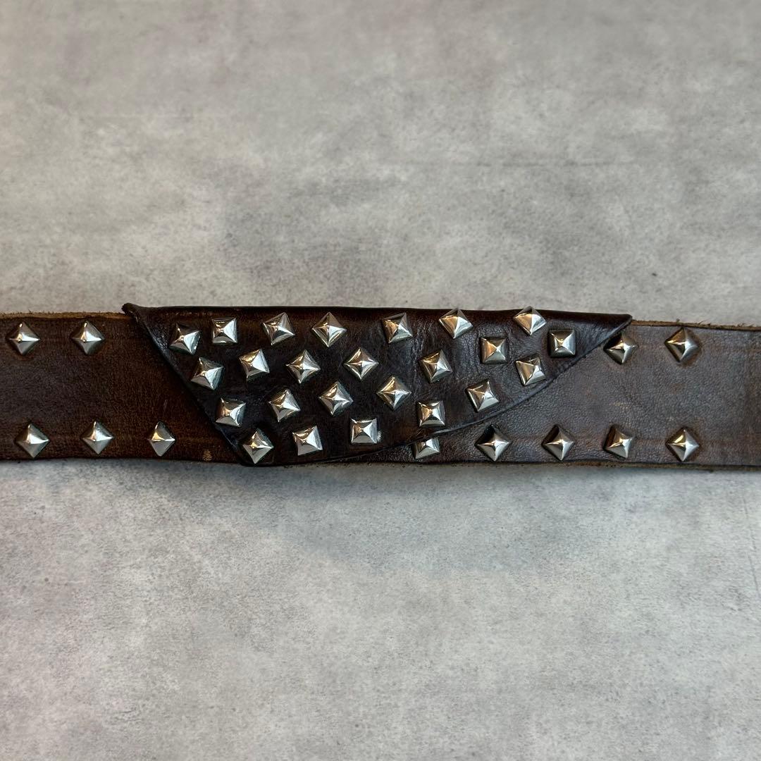 小物 archive DIESEL Rock Studs Leather belt