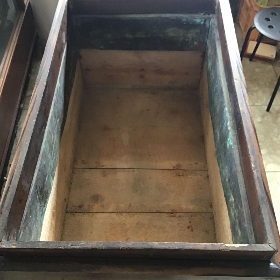 骨董　古民具　大型江戸火鉢　欅　クロガキ　検・鉄瓶