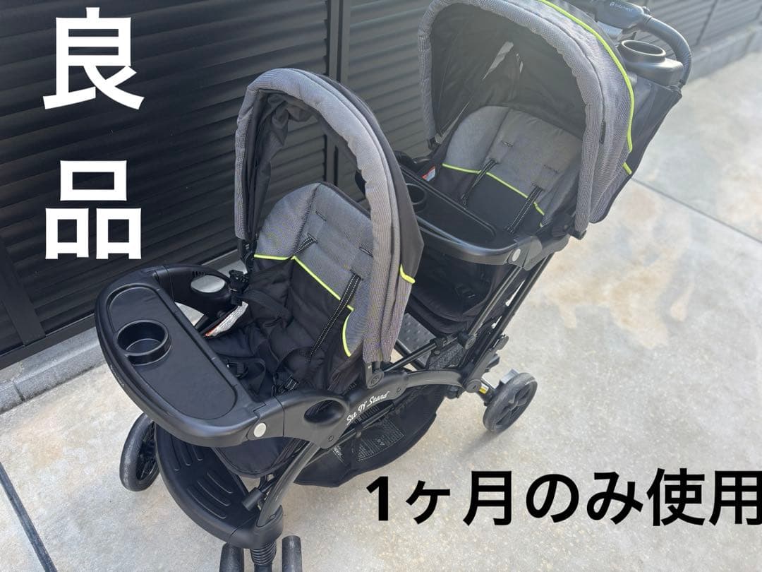 【良品】baby trend 2人乗りベビーカー