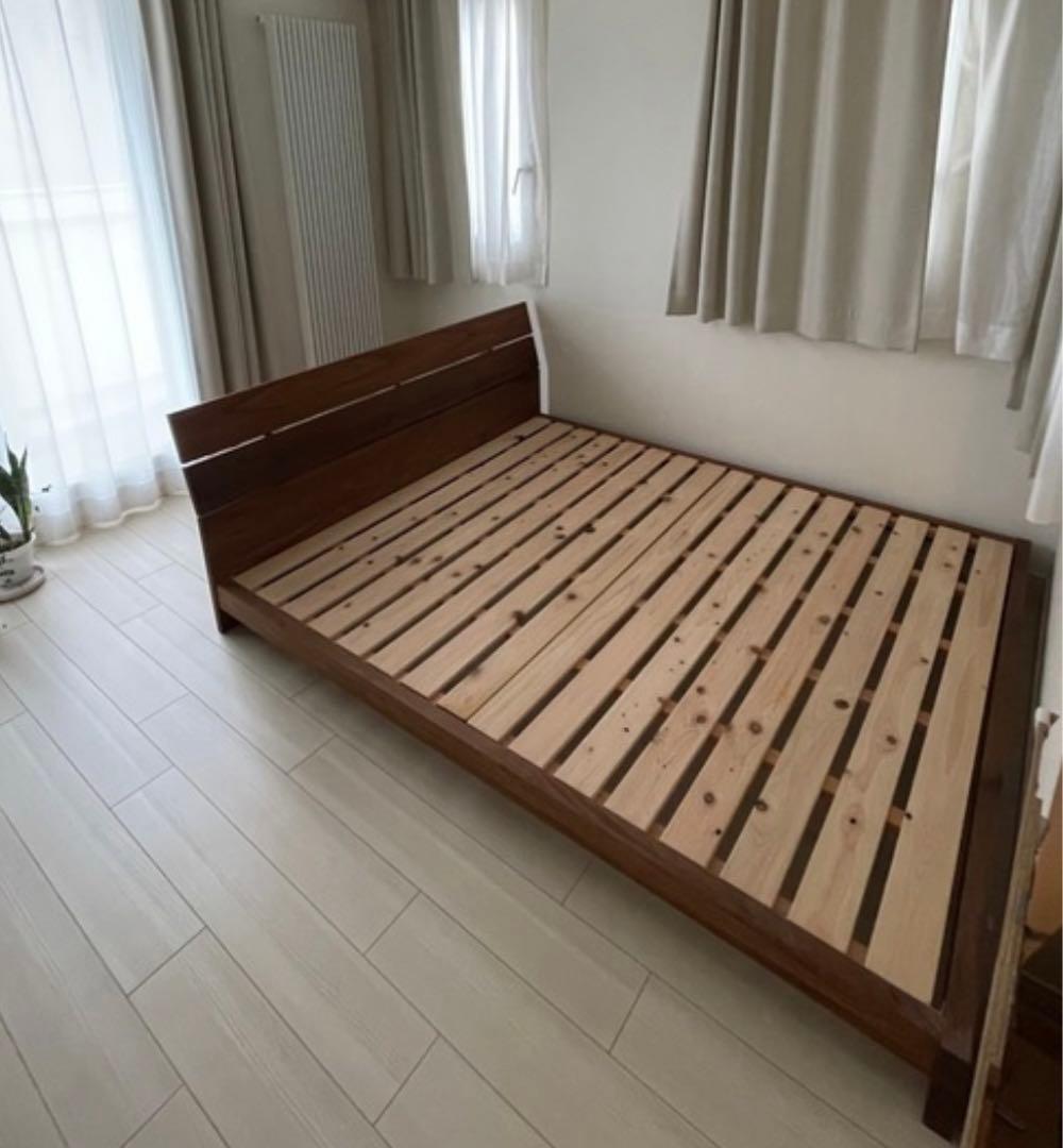 マスターウォール　木製ベッド　ケーピーベッド　クイーンサイズ