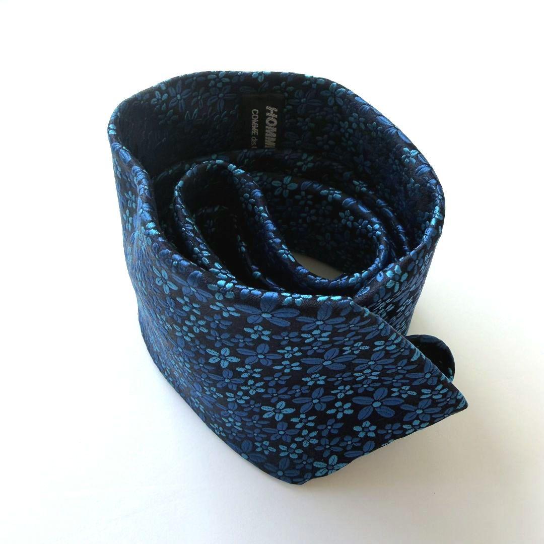 【極美品】コムデギャルソン オムドゥ HOMMEDEUX ネクタイ 花柄 シャツ