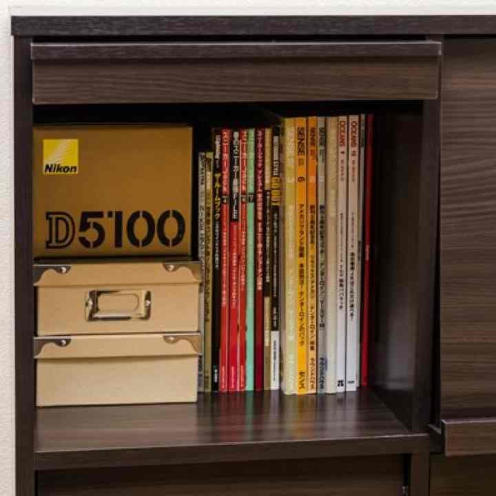 【送料無料】フラップチェスト 横型/多目的ラック/本棚