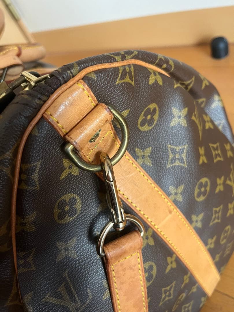 ルイヴィトン ボストンバッグ キーポル55 モノグラム 鍵付 ストラップ付
