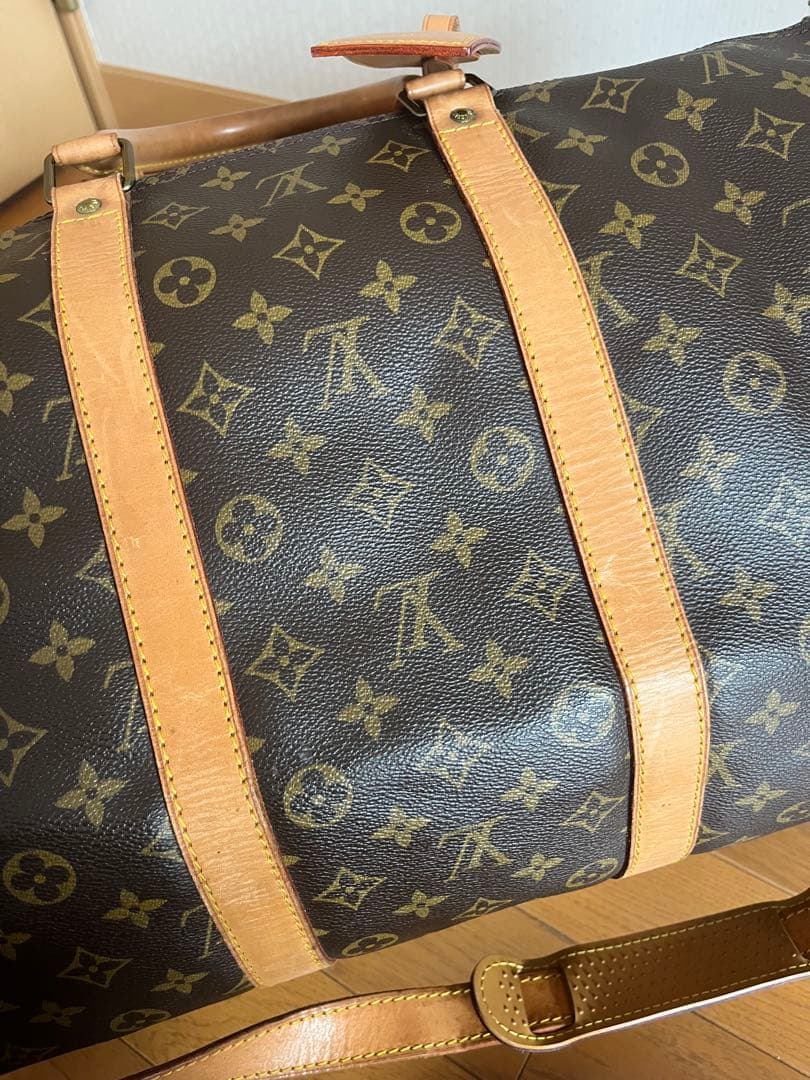 ルイヴィトン ボストンバッグ キーポル55 モノグラム 鍵付 ストラップ付