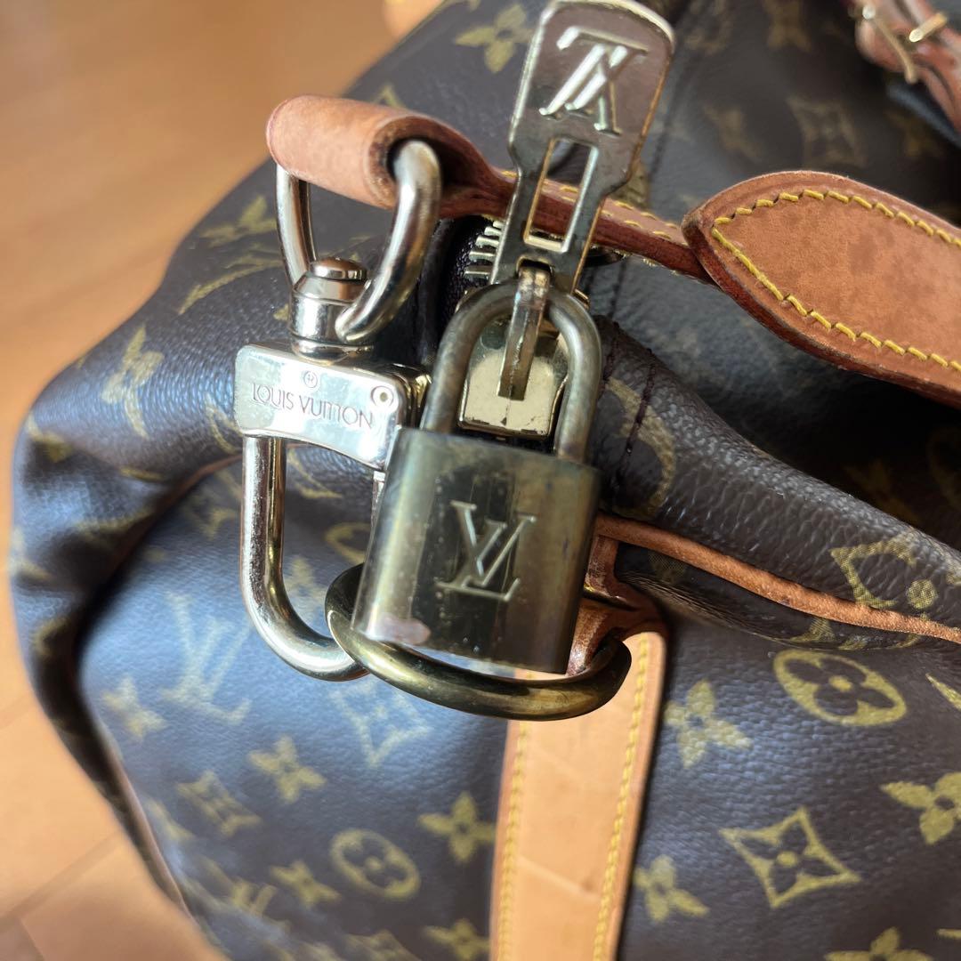 ルイヴィトン ボストンバッグ キーポル55 モノグラム 鍵付 ストラップ付