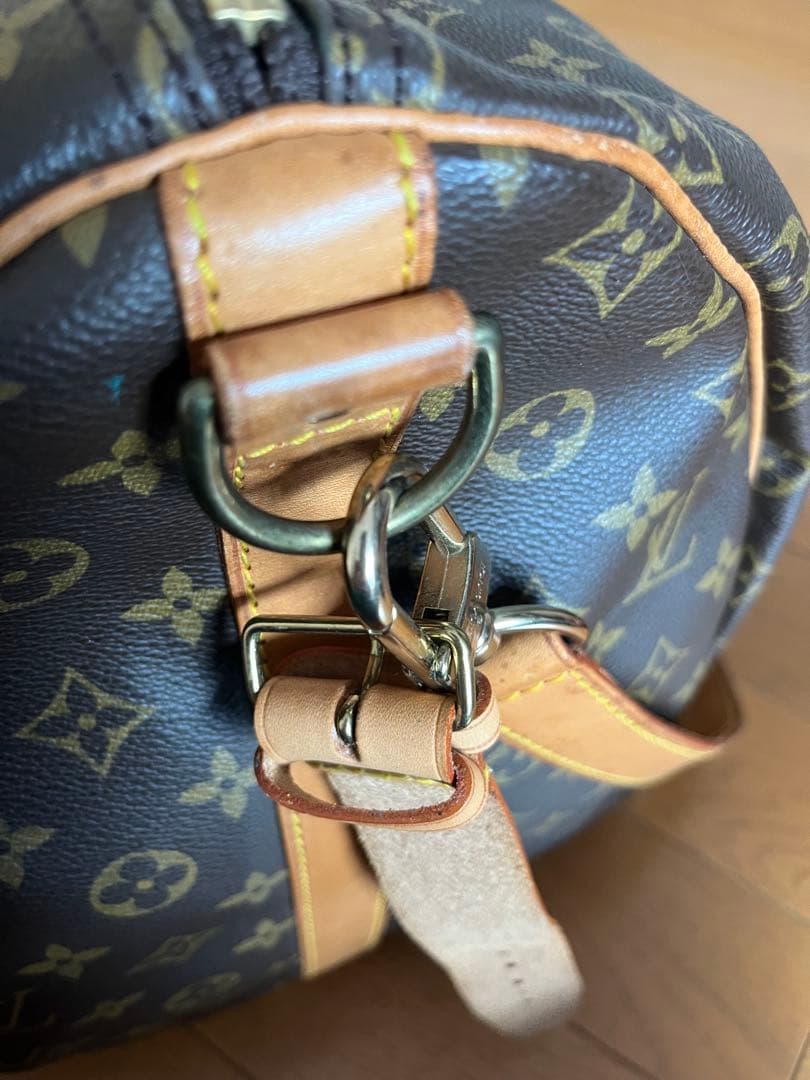 ルイヴィトン ボストンバッグ キーポル55 モノグラム 鍵付 ストラップ付