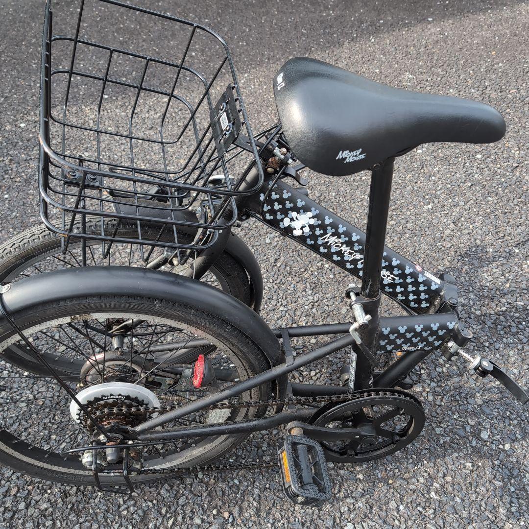 【手渡し限定】ミッキーの折りたたみ自転車