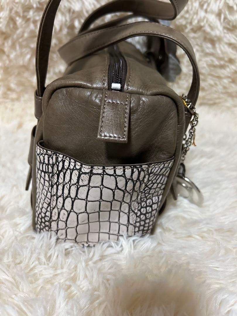 【新品未使用】ボーグラン BEAUGRAND クロコダイル ハンドバッグ