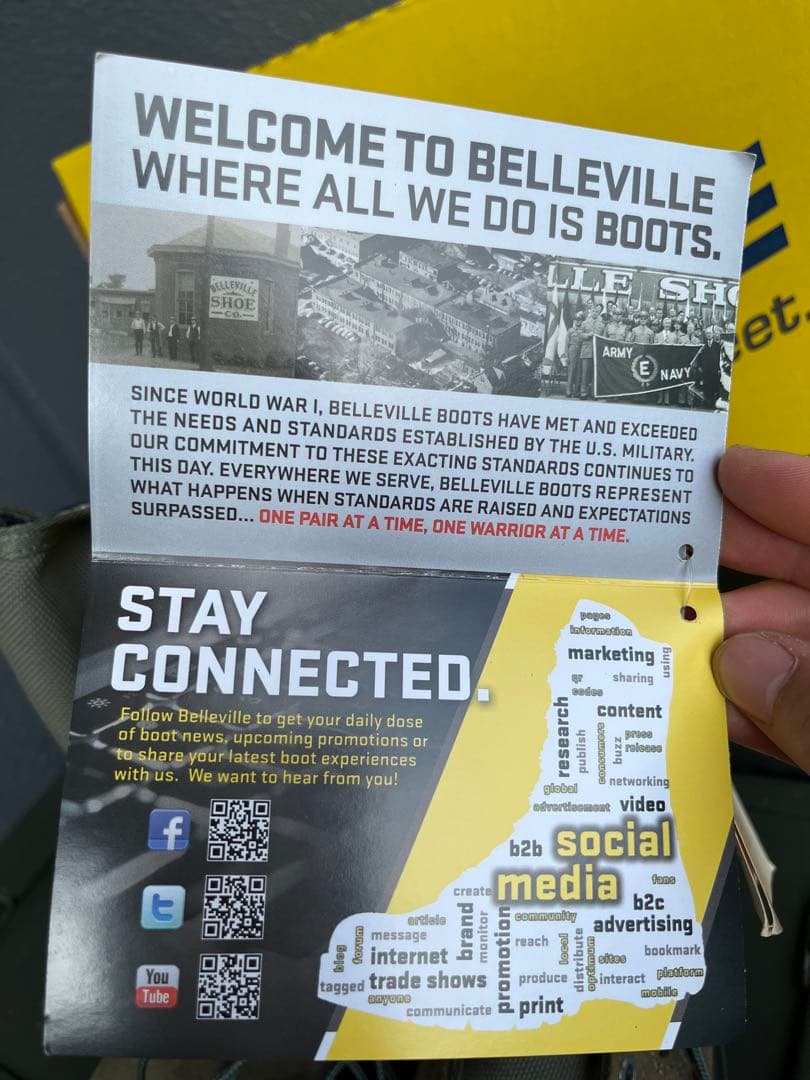 米軍放出新品Belleville コンバットブーツ7.5RF 実物