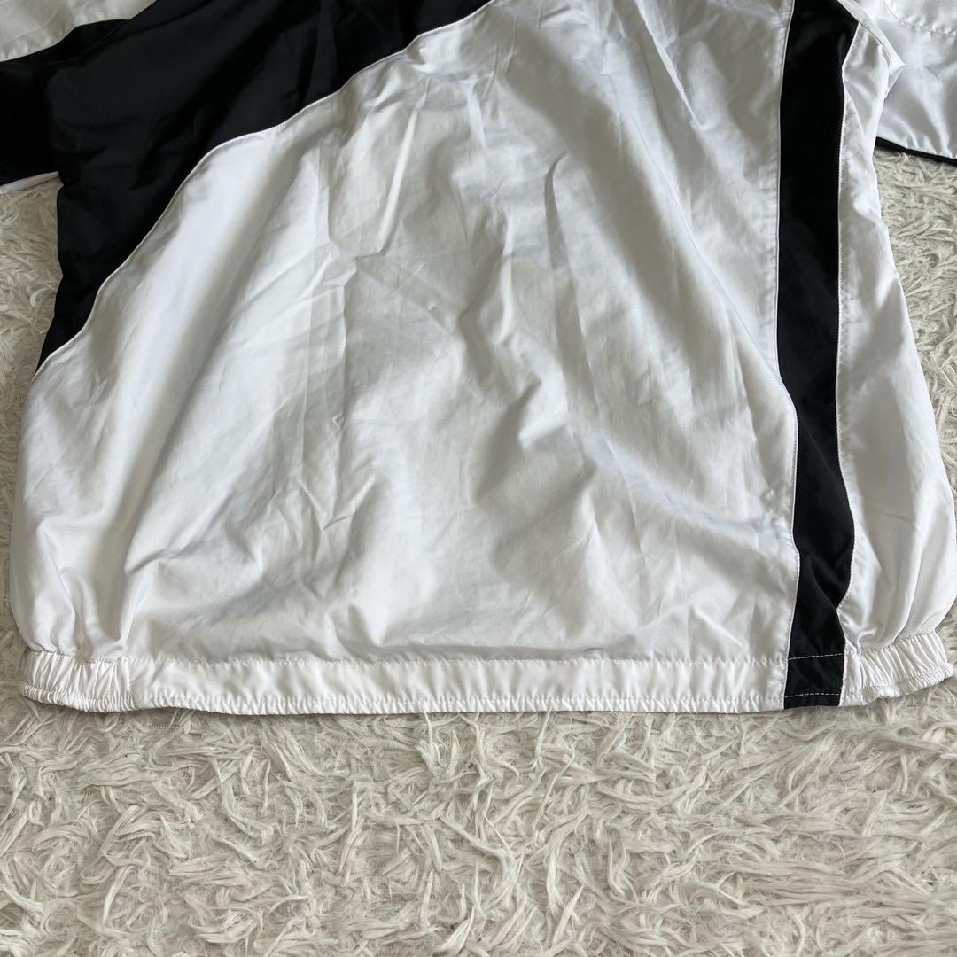 ◎極美品 ミズノプロ ハーフジップ トレーニングシャツ 防風 白黒 XO