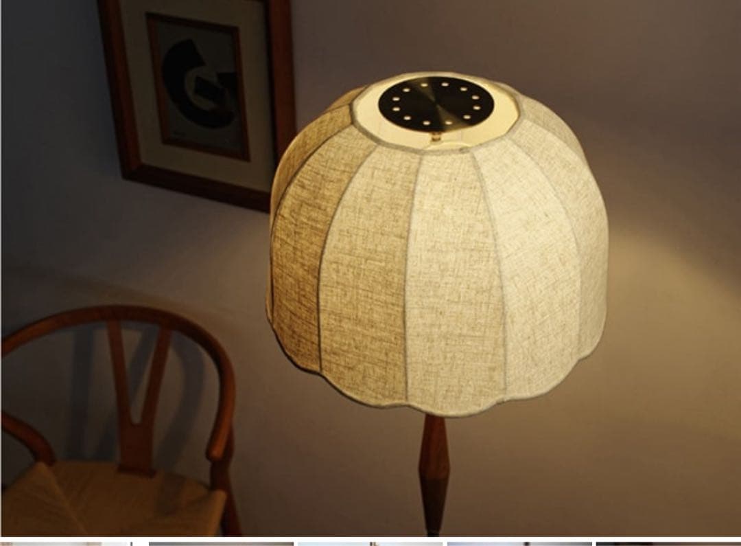 華金カップル　フロア　ライト　北欧　リゼット　スタンド　スカラップ