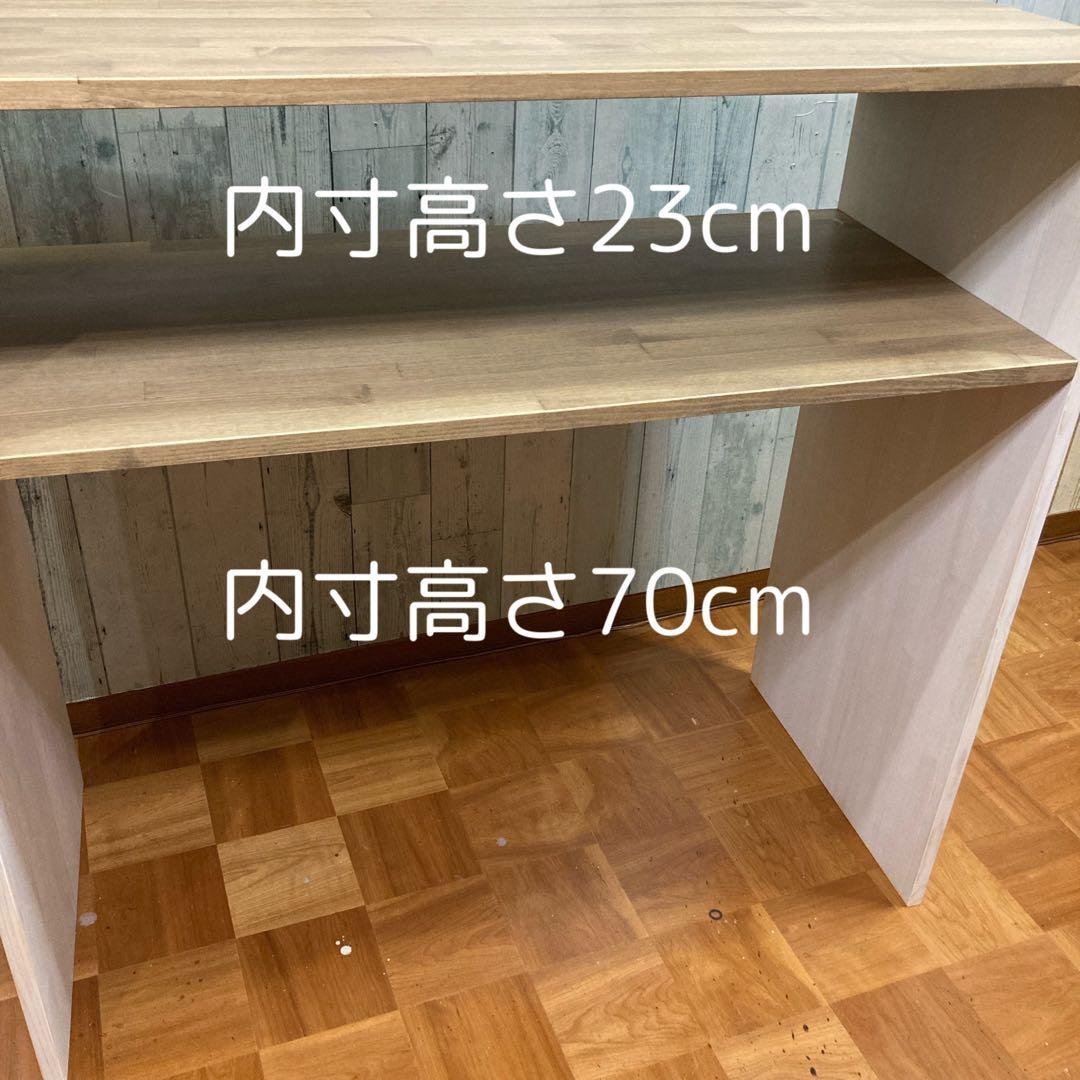 シェルフ 飾り棚 レンジ台 端100cm パイン集成材
