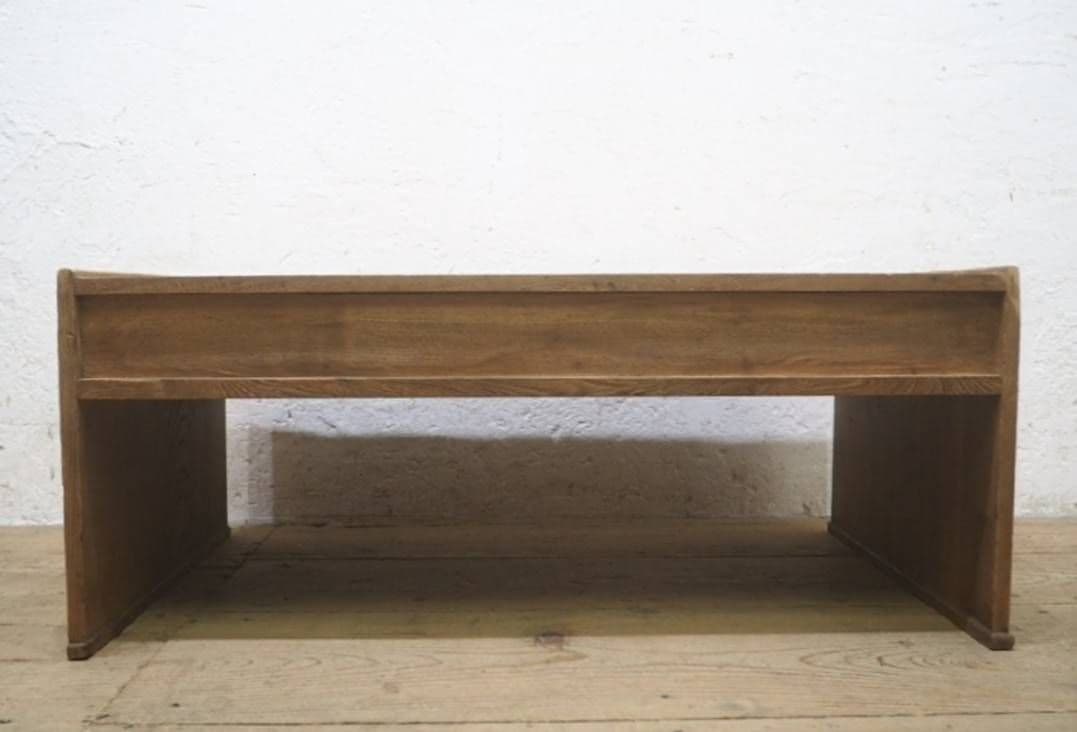 1043 アンティーク　けやきの文机　欅　ローテーブル　展示台　古家具　レトロ