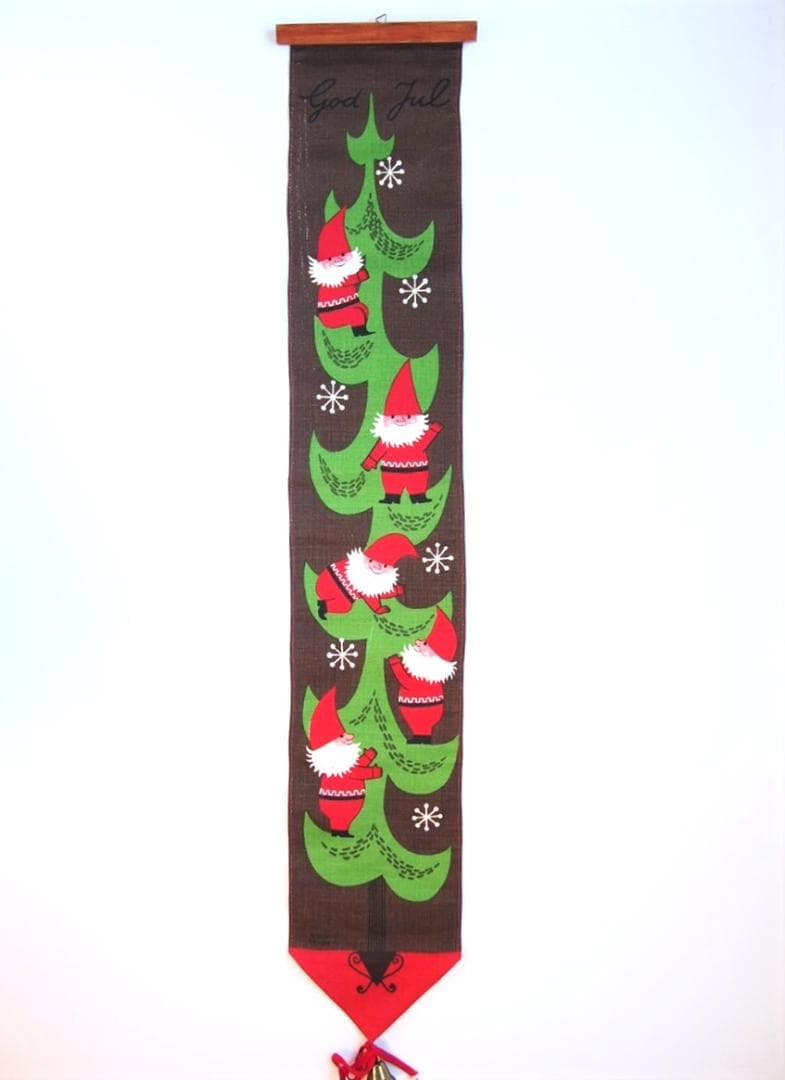 北欧ヴィンテージJerry Roupeクリスマスツリートムテ壁掛けジェリーロープ