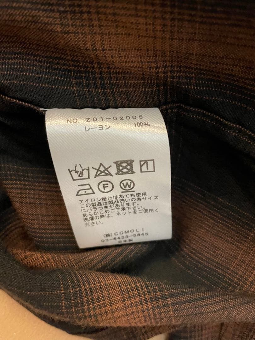 【タグ付き美品】24SS comoliコモリ レーヨンオープンカラー サイズ1