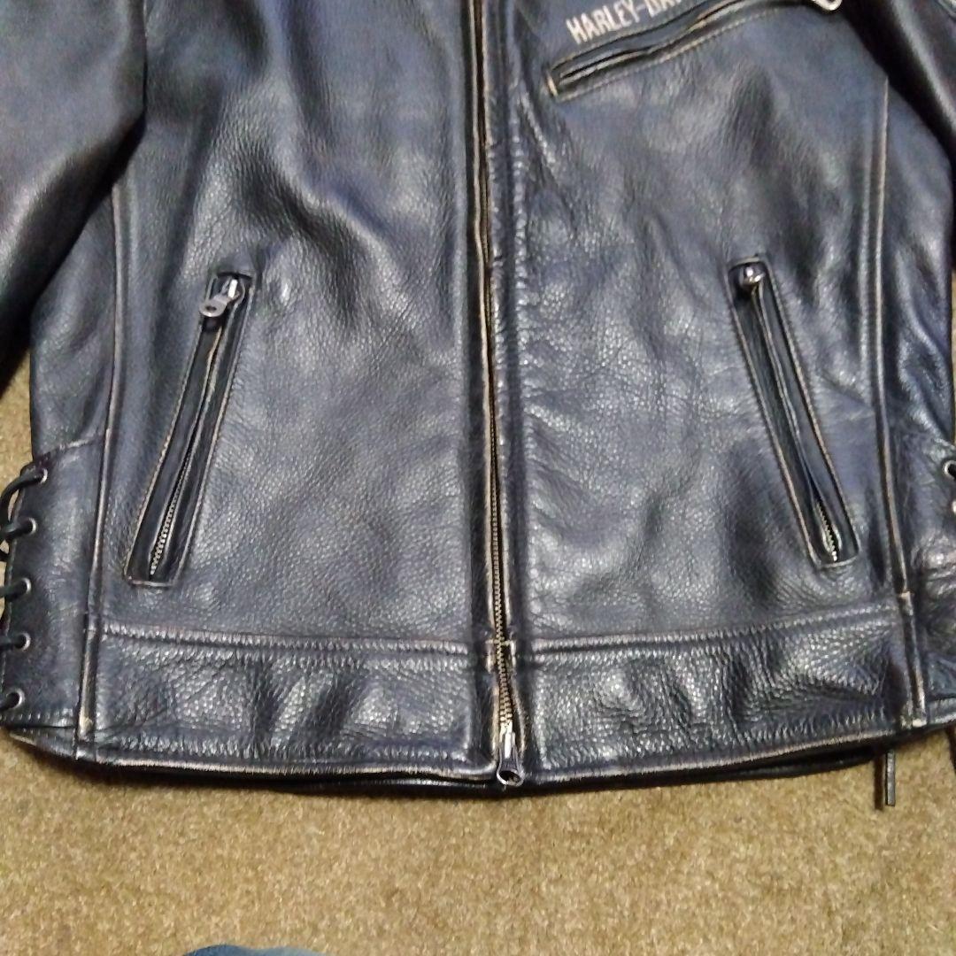 Sサイズ アメリカ製 ハーレーダビッドソン 純正 ライダースジャケット