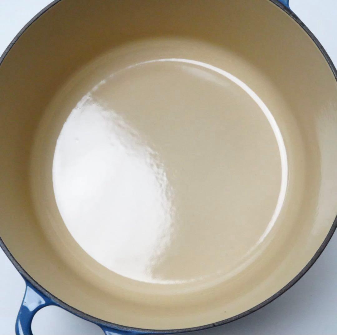 【美品】LE CREUSET　ココット ロンド ディープティール　24cm