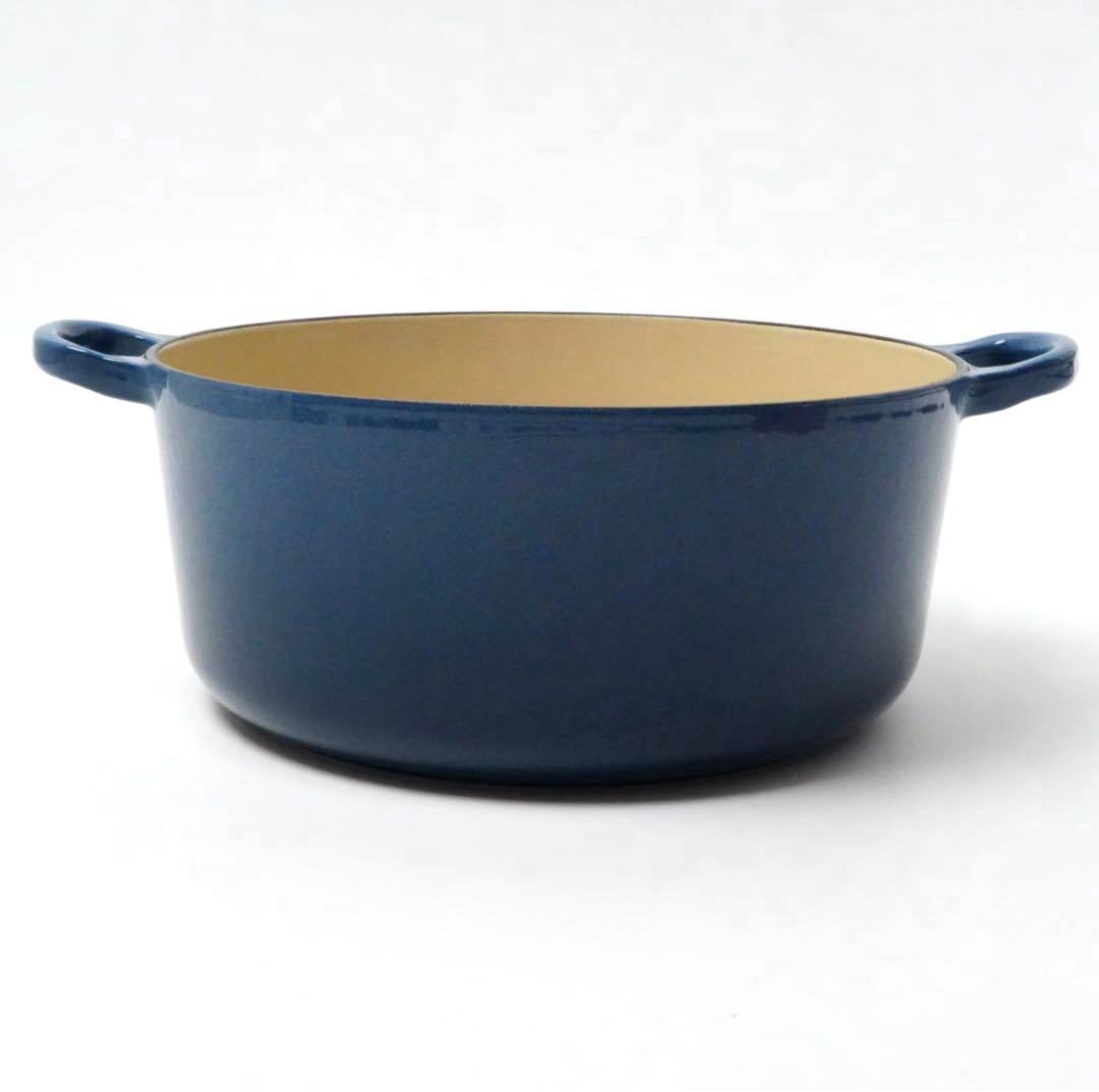 【美品】LE CREUSET　ココット ロンド ディープティール　24cm