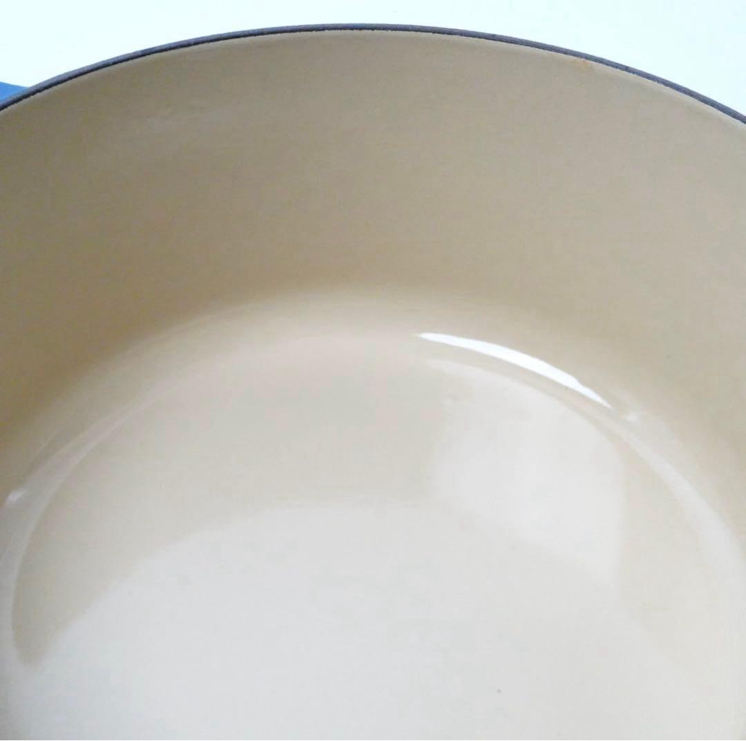 【美品】LE CREUSET　ココット ロンド ディープティール　24cm