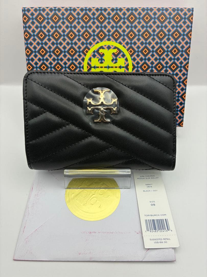 トリーバーチ 未使用品 二つ折り財布 キラ ミディアム 56607 正規品