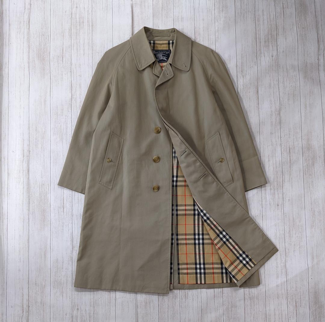バーバリーズ/80s～90sヴィンテージ/バルマカーンコート/裏地ノヴァチェック