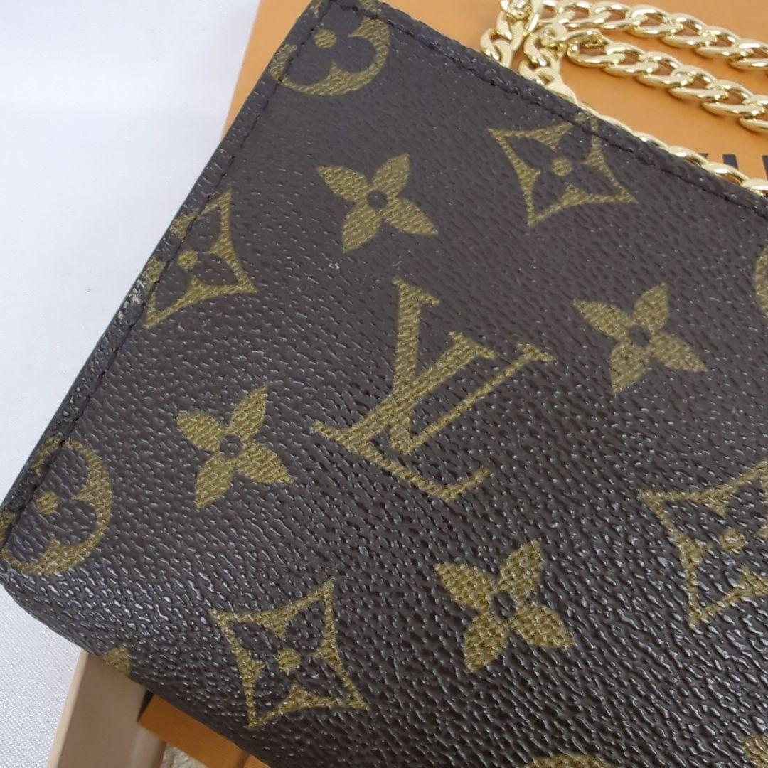 LOUISVUITTON ルイヴィトン モノグラム アクセサリーポーチ チェーン