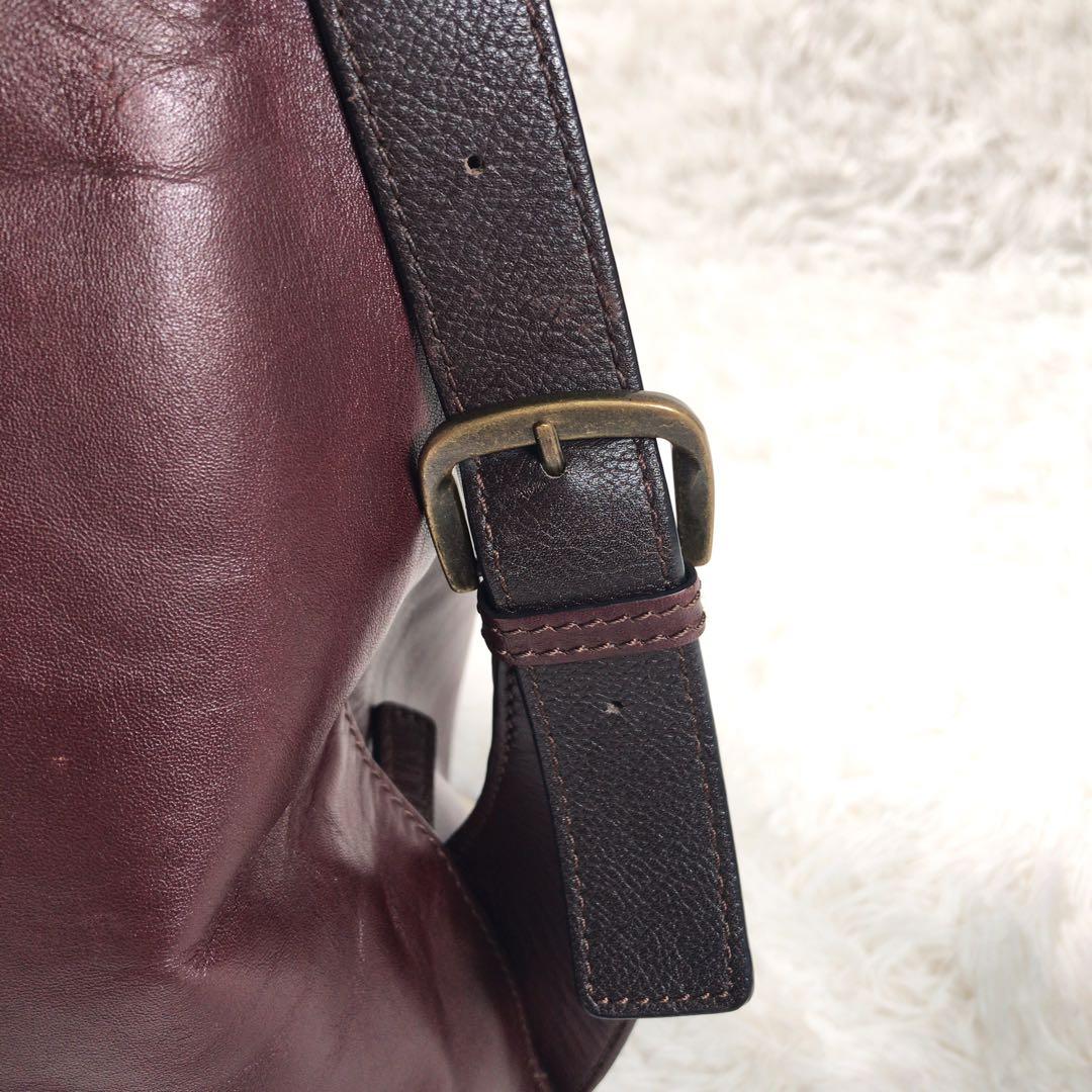 極美品　マザーハウス ヨゾラ 2Way ショルダーバッグ L ミリングレザー