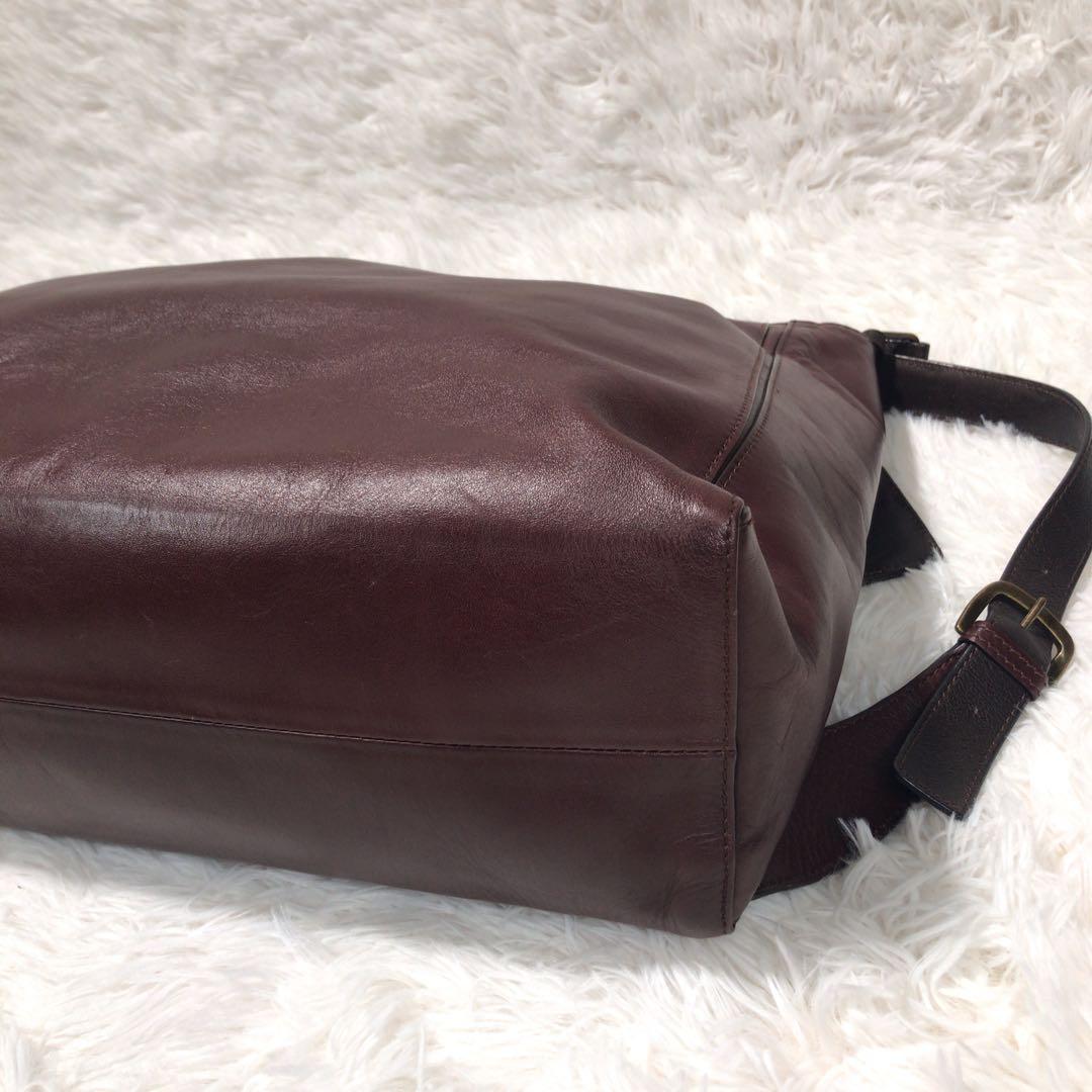 極美品　マザーハウス ヨゾラ 2Way ショルダーバッグ L ミリングレザー