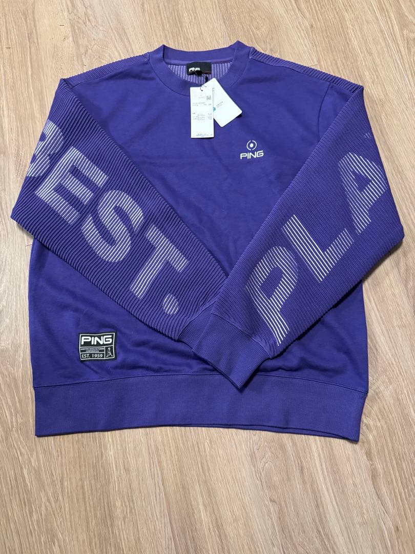 PING ピン　トップス　プルオーバー　紫