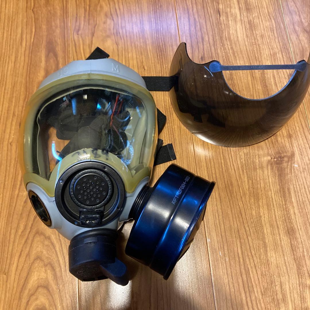 米軍放出品 実物 MCU-2A/P ガスマスク スモークシールド付き