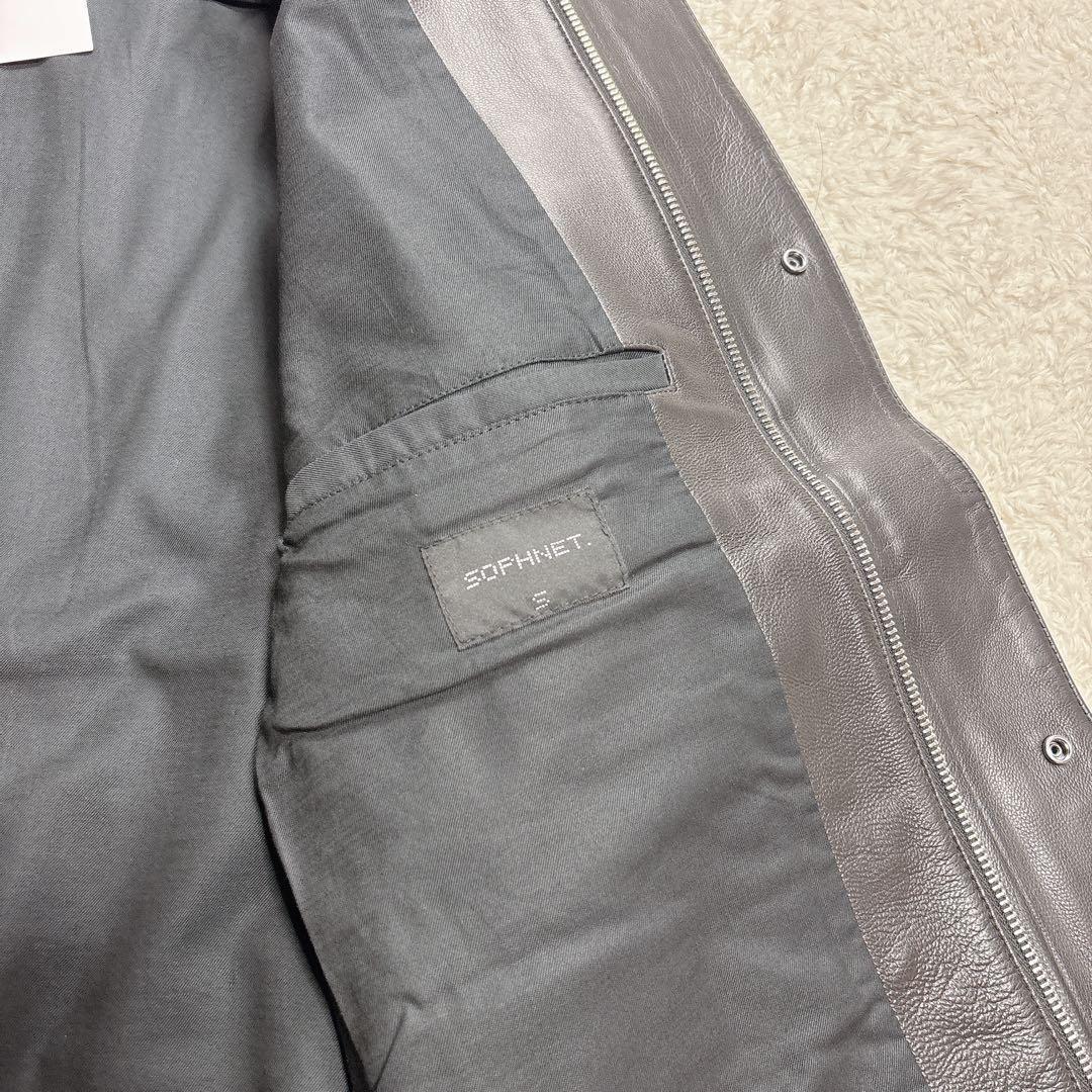 SOPHNET. ソフネット 24ss シェルシープスキン レザージャケット