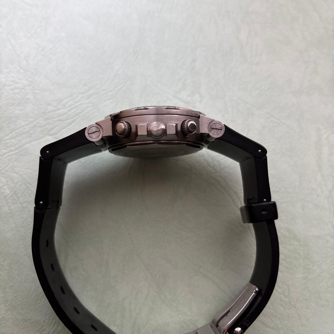 BVLGARI ディアゴノ自動巻き ブラックラバーベルト 時計