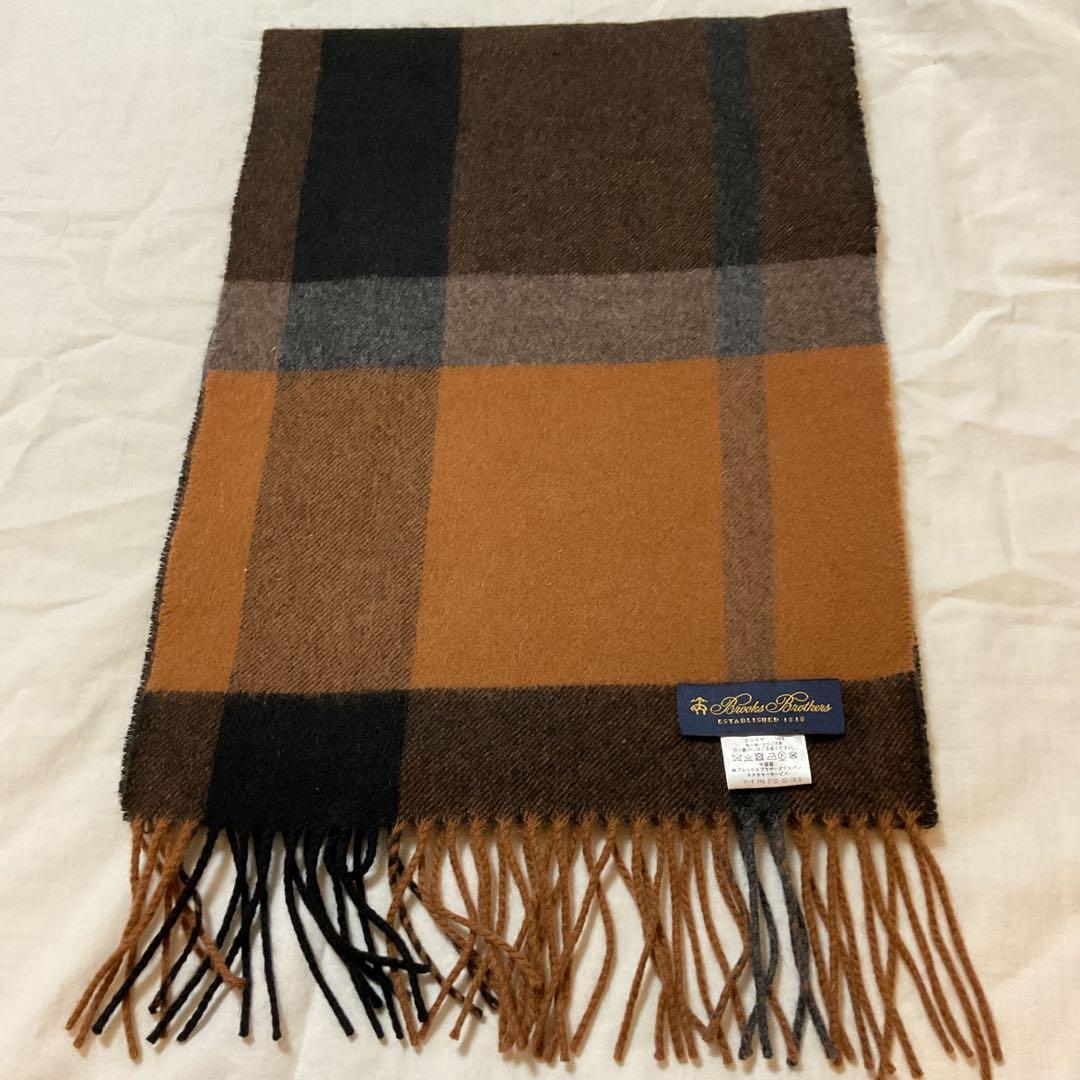 Brooks Brothers チェック　カシミアマフラー