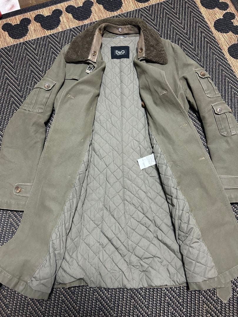 ジャケット・アウター d&g military boa coat 50 helmut lang