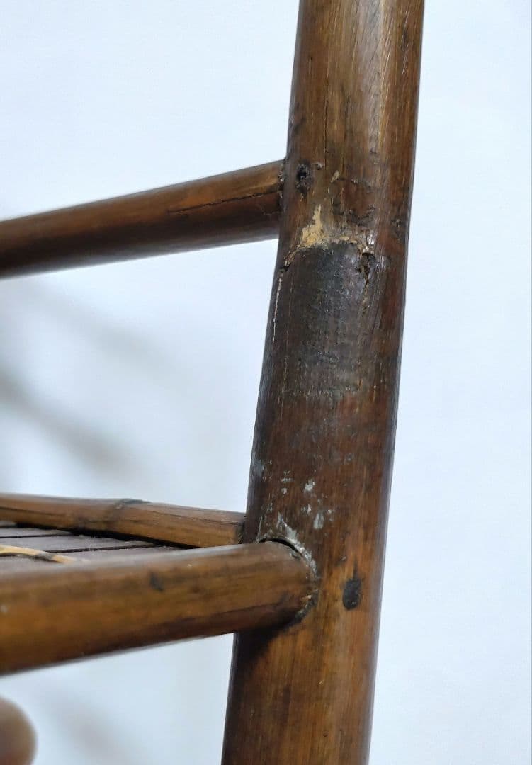 竹細工 椅子 イス 小物置き 花台 チェア レトロ アンティーク ビンテージ